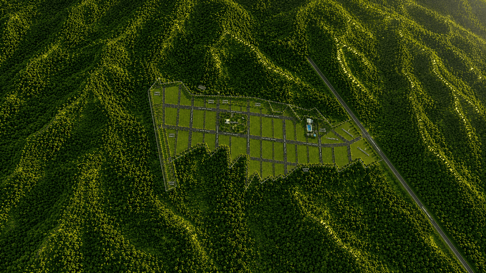 Seven Hills Masterplan Aerial